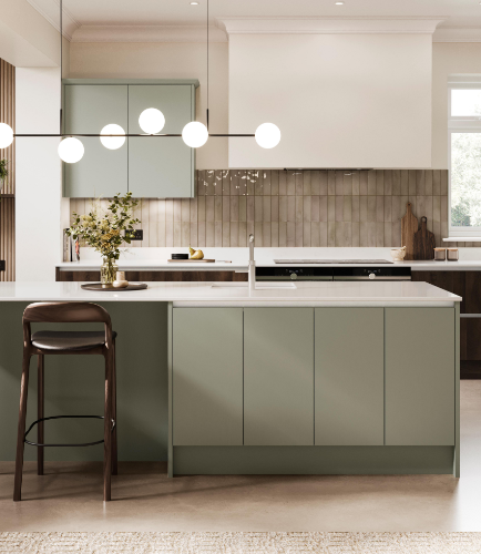 Burbidge Kitchen, available from Design Time, a contemporary Kitchen showroom in Nottingham.